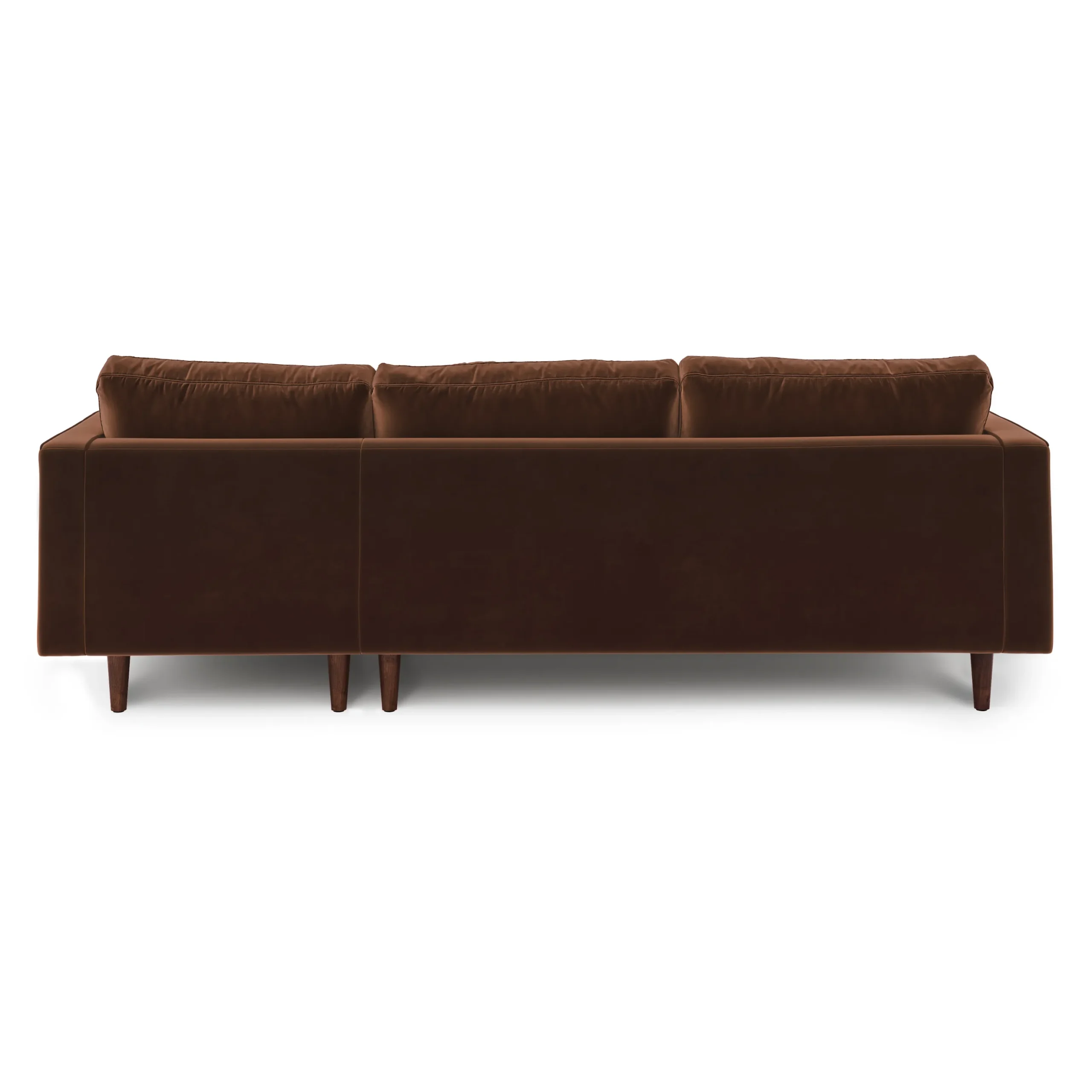Sven 100_ Tufted Velvet Right Sectional - Plush Pacific Brown - Image 5