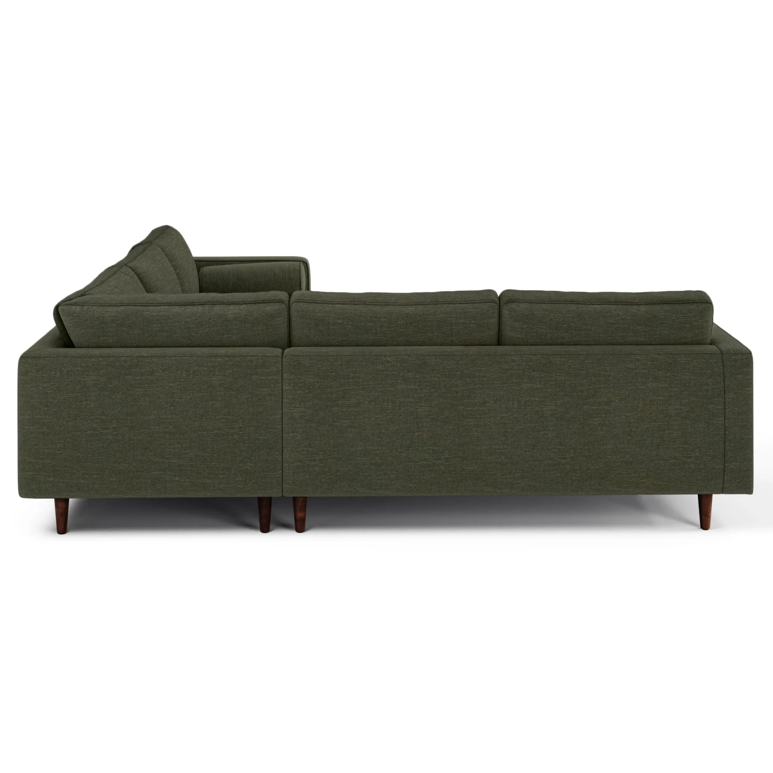 Sven 107_ Tufted Corner Sectional - Fir Green - Image 5