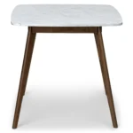 Vena Cafe Table - Walnut and Marble