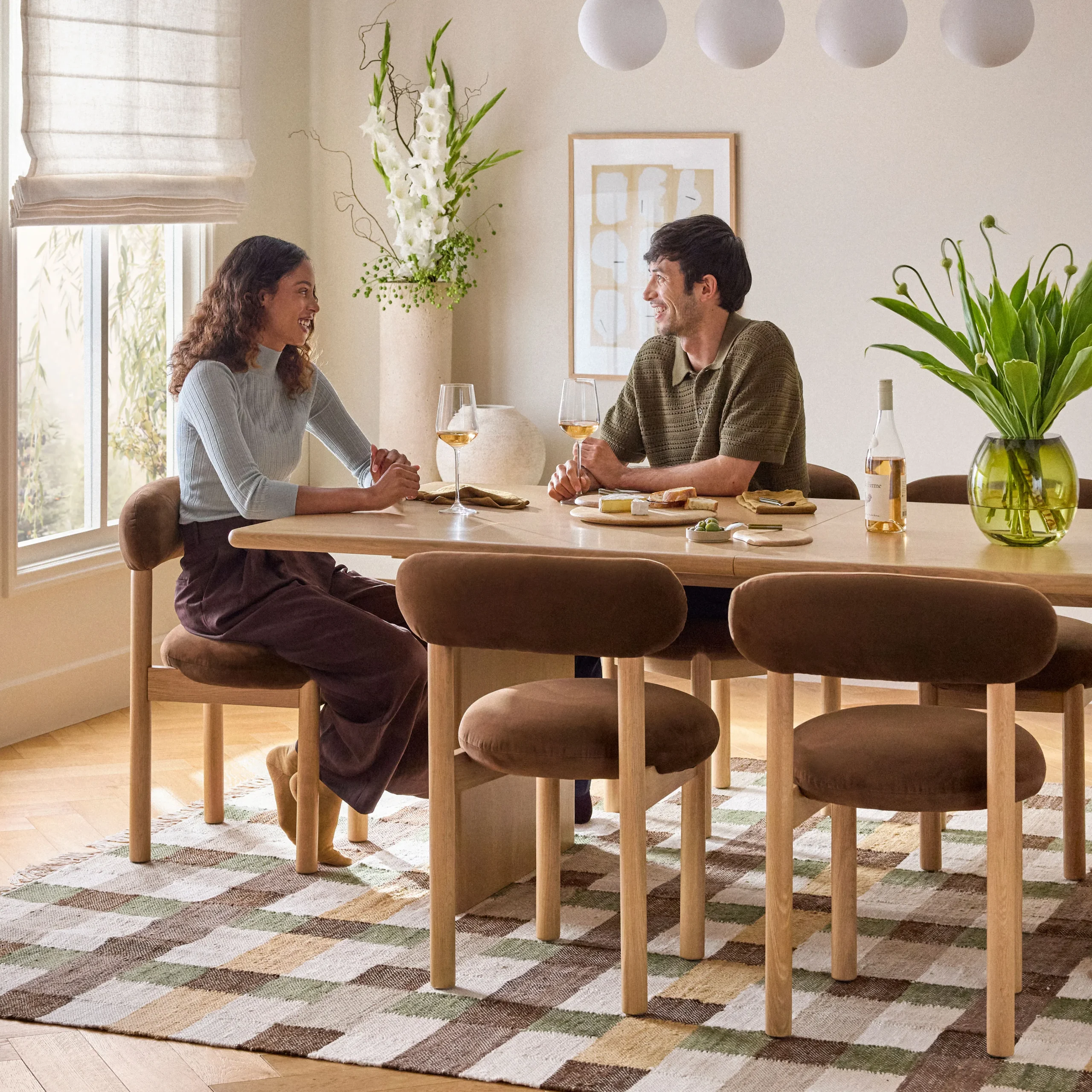 Torme 82.75_ - 104.25_ Extendable Dining Table - White Oak - Image 5