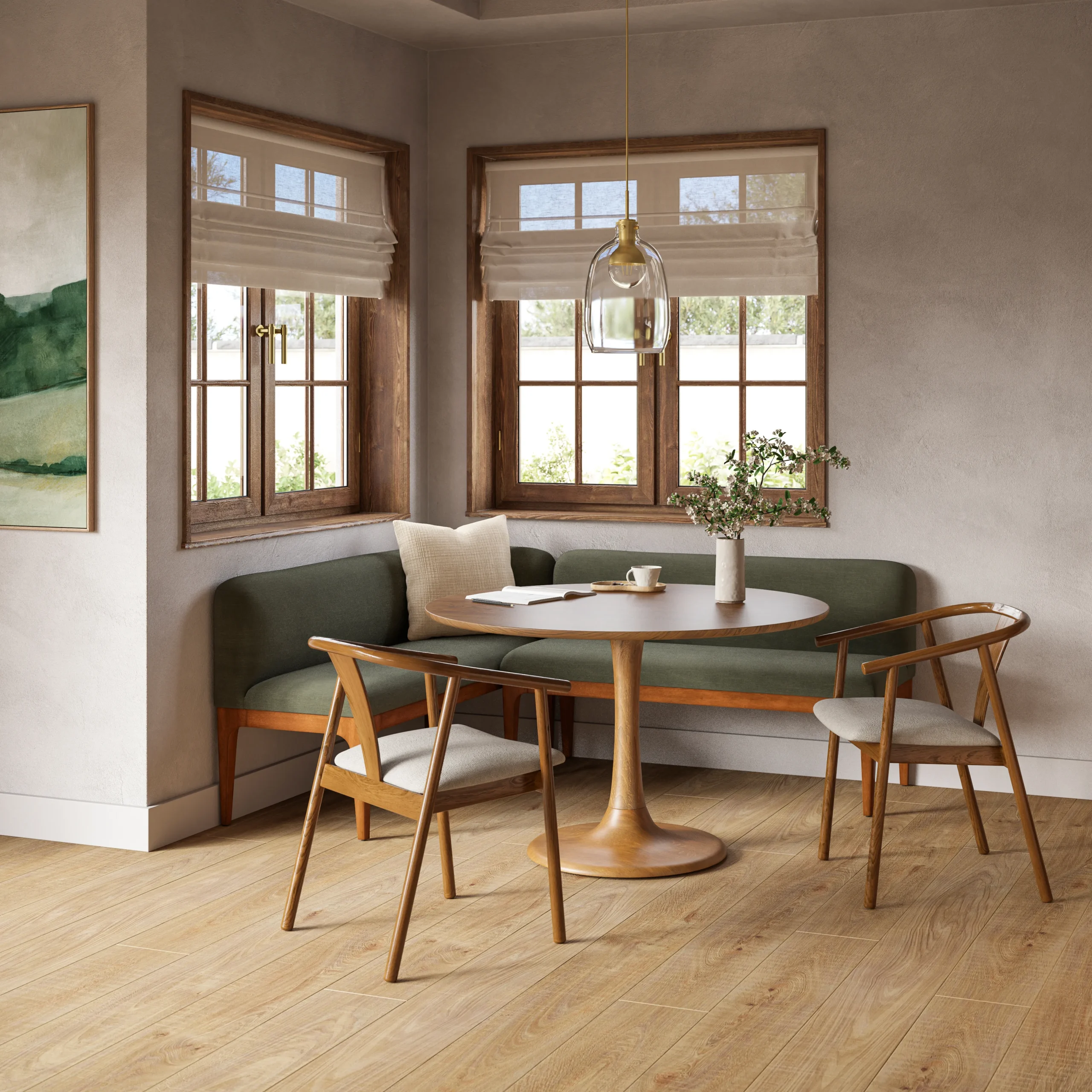 Hendrick 47.25_ Dining Table - Smoked Oak - Image 5
