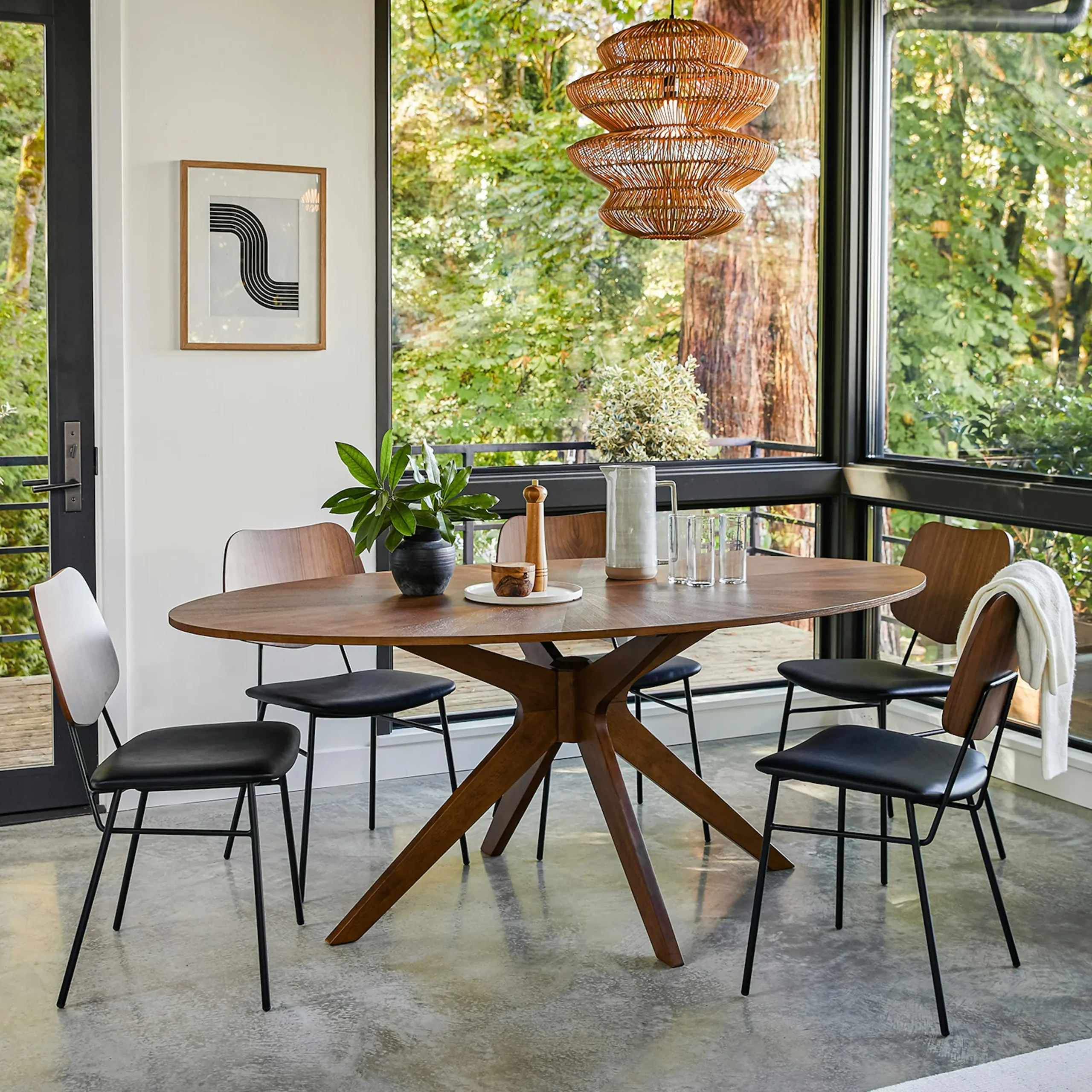 Conan 75_ Oval Dining Table - Walnut - Image 5