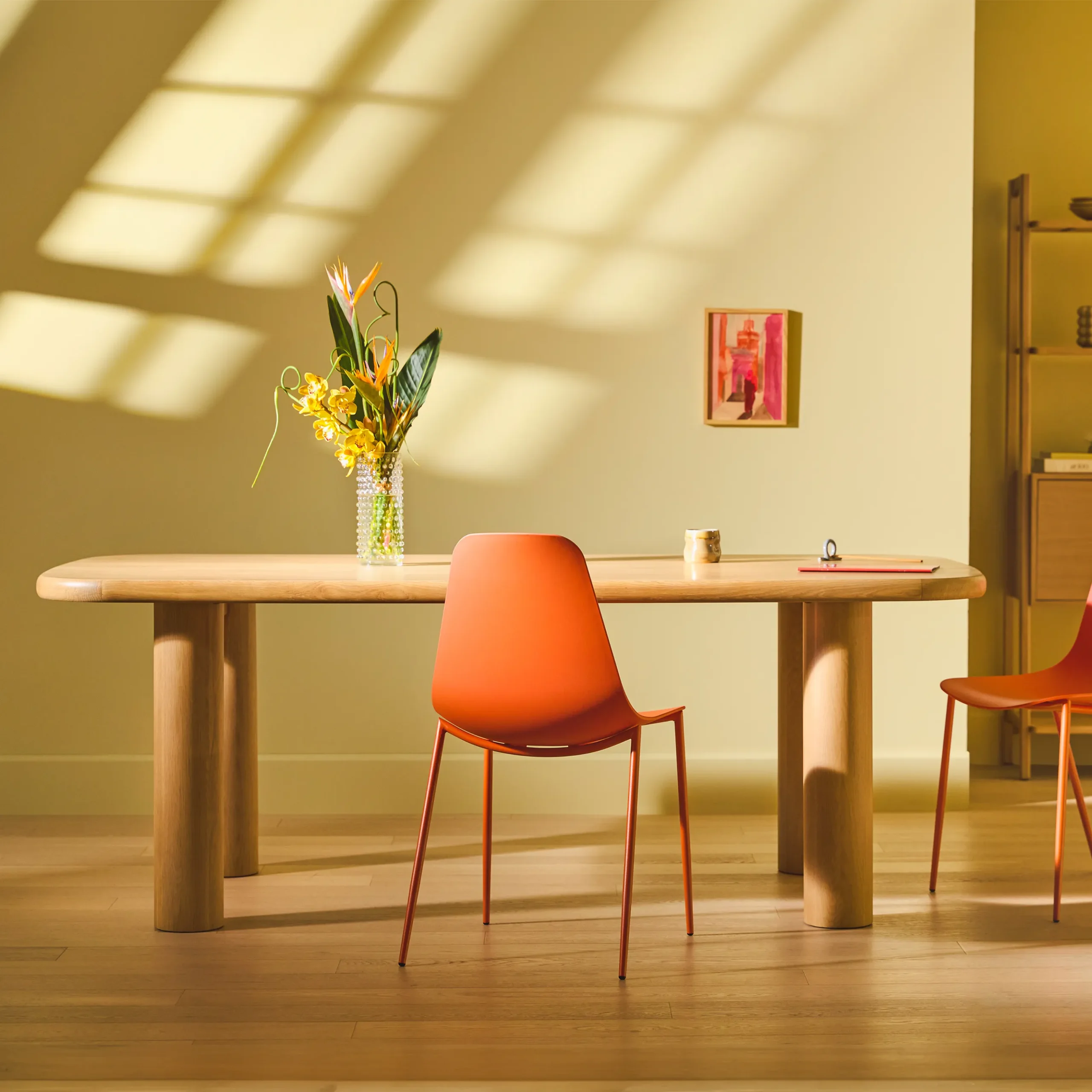 Adel 82.5_ Dining Table - White Oak - Image 5