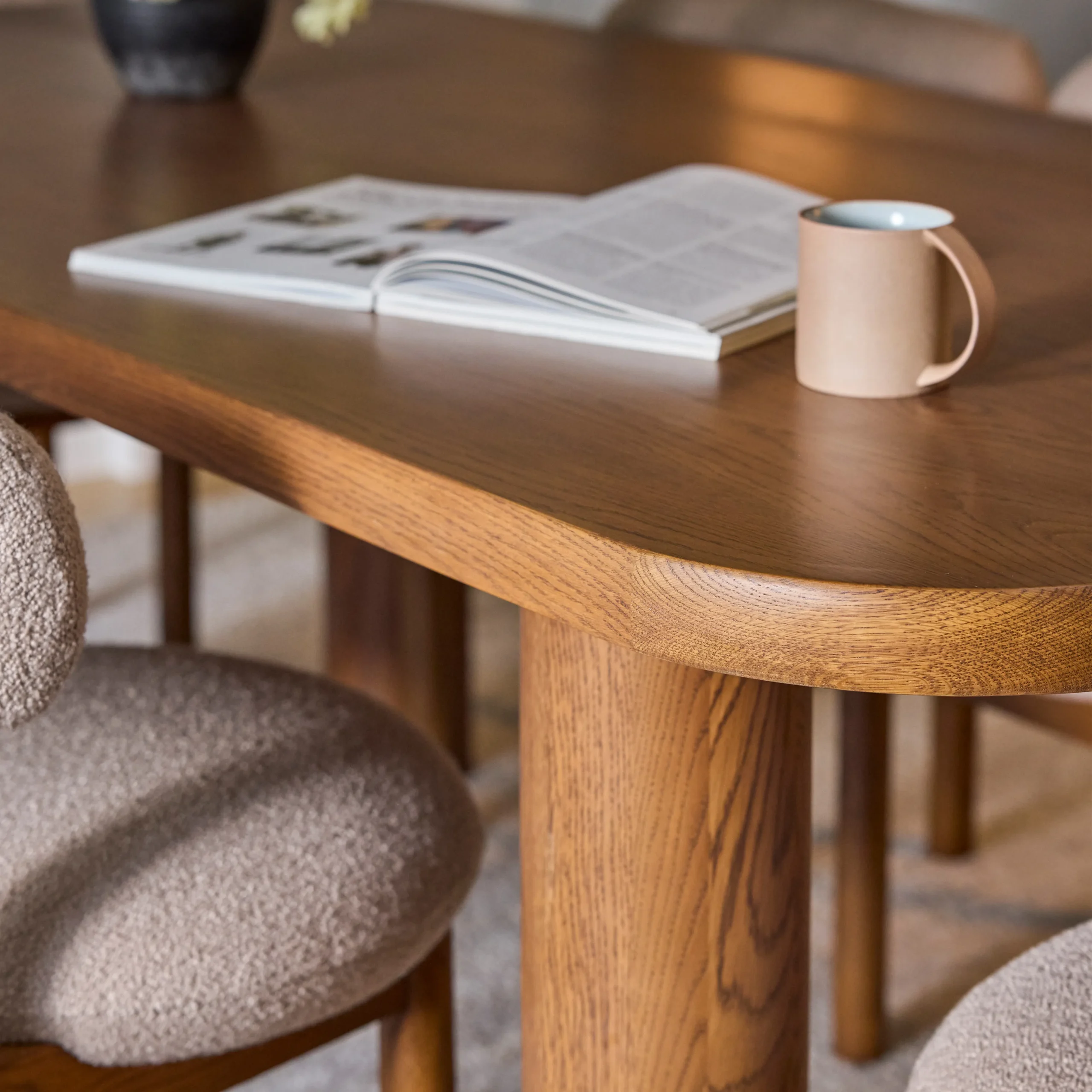 Adel 82.5_ Dining Table - Smoked Oak - Image 5