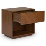 Nera 1-Drawer Nightstand - Walnut