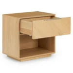 Nera 1-Drawer Nightstand - Oak
