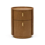 Miila 2-Drawer Nightstand - Smoked Oak