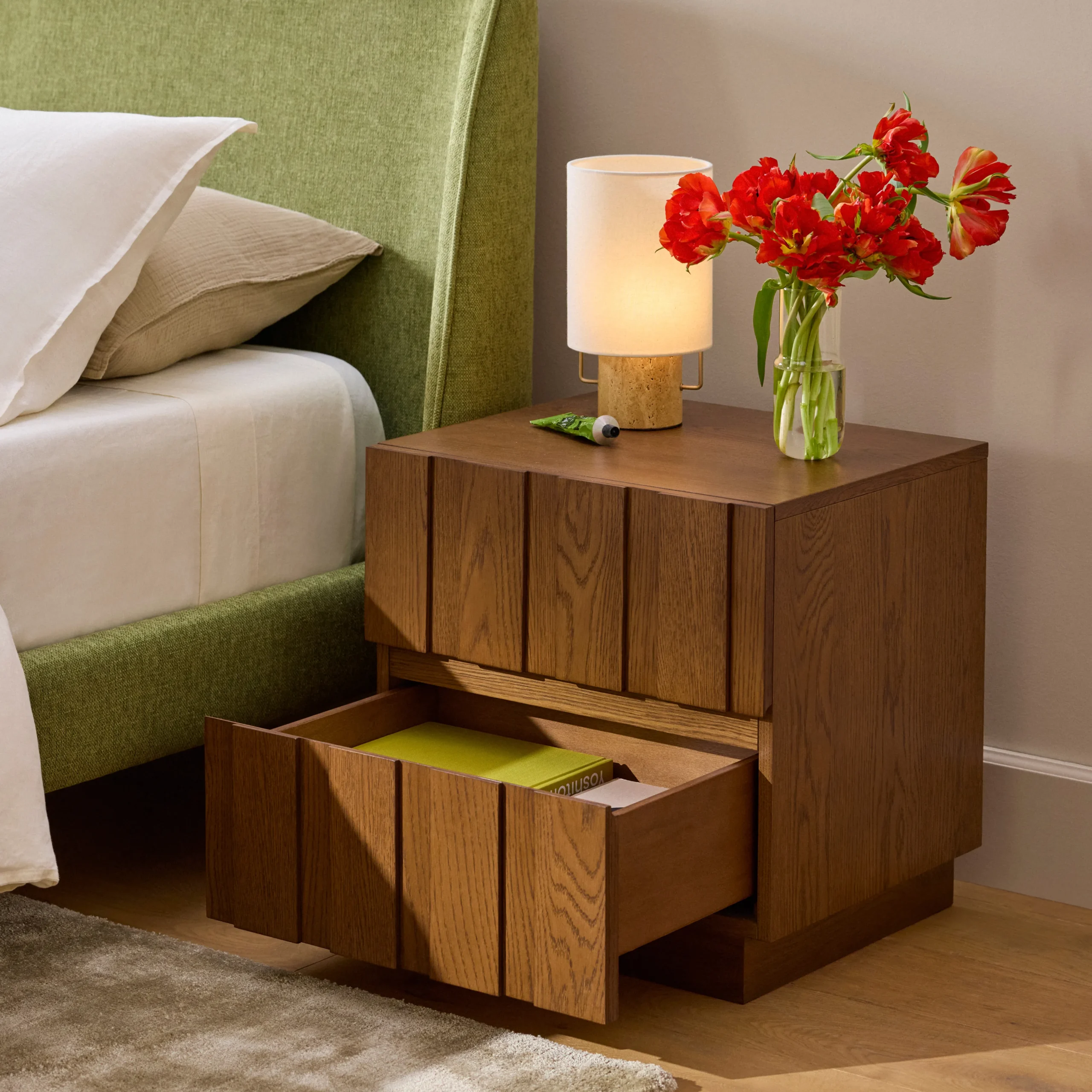 Liv 1-Drawer Nightstand - White Oak - Image 5