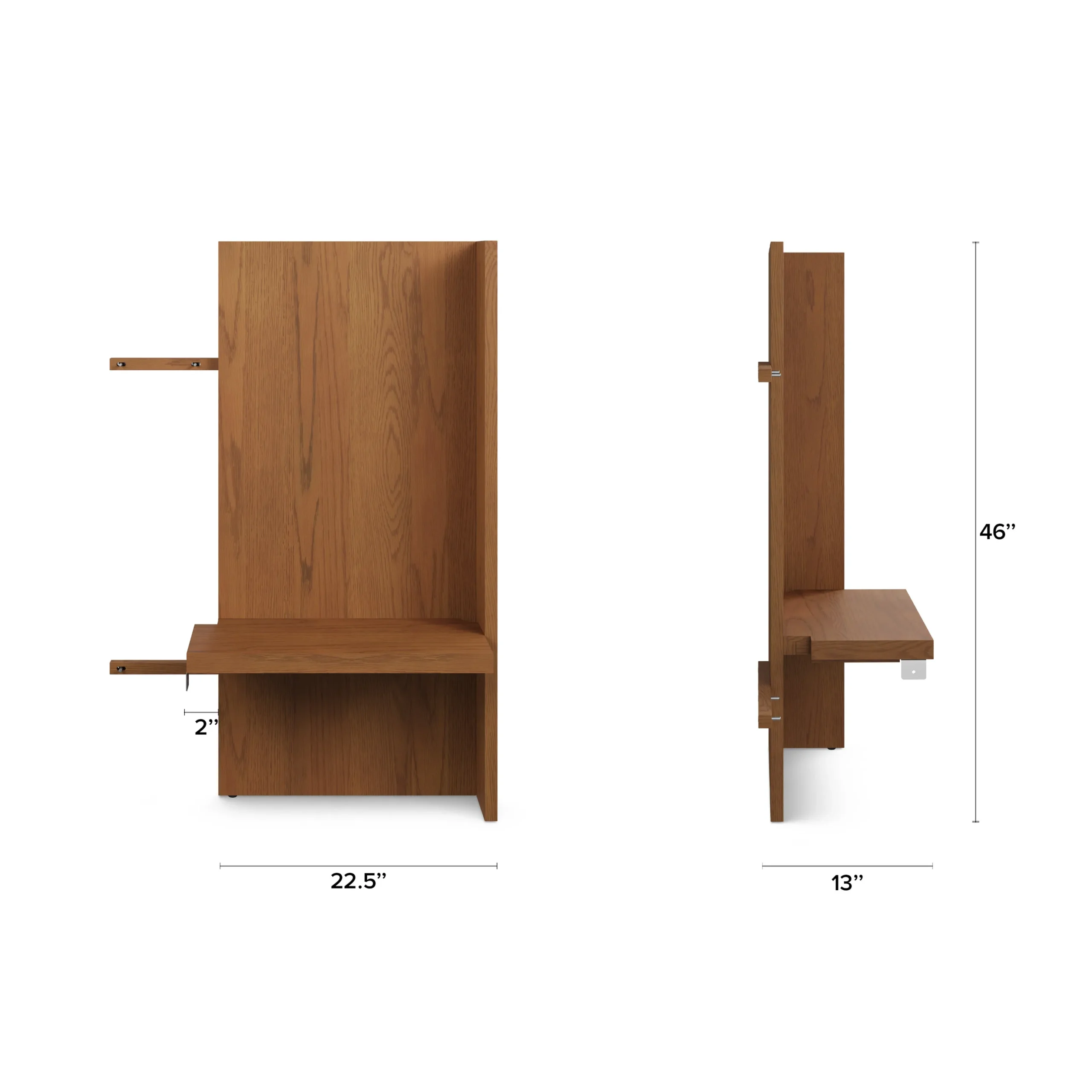 Leif Nightstand Extension Set - Smoked Oak - Image 5