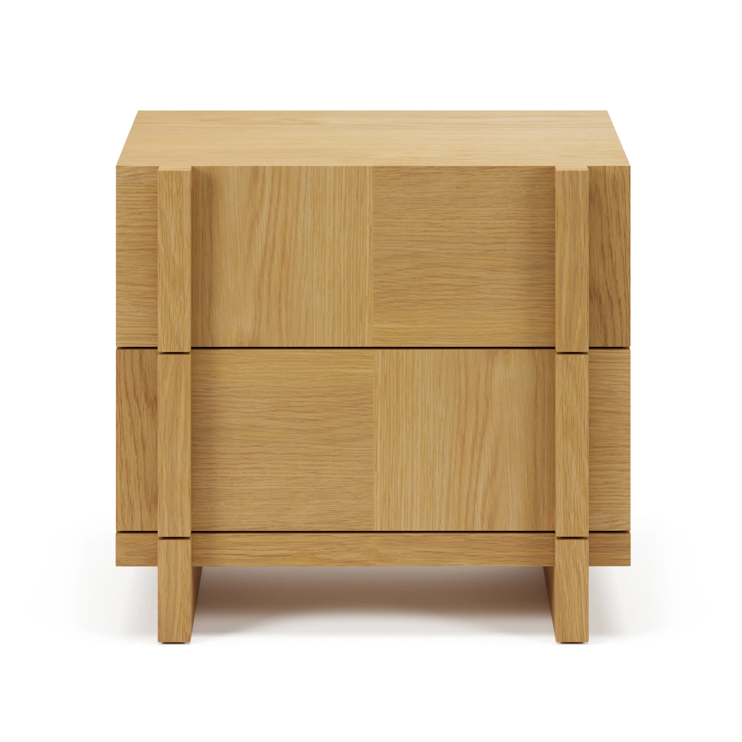 Ayra 2-Drawer Nightstand - Natural Oak - Image 5