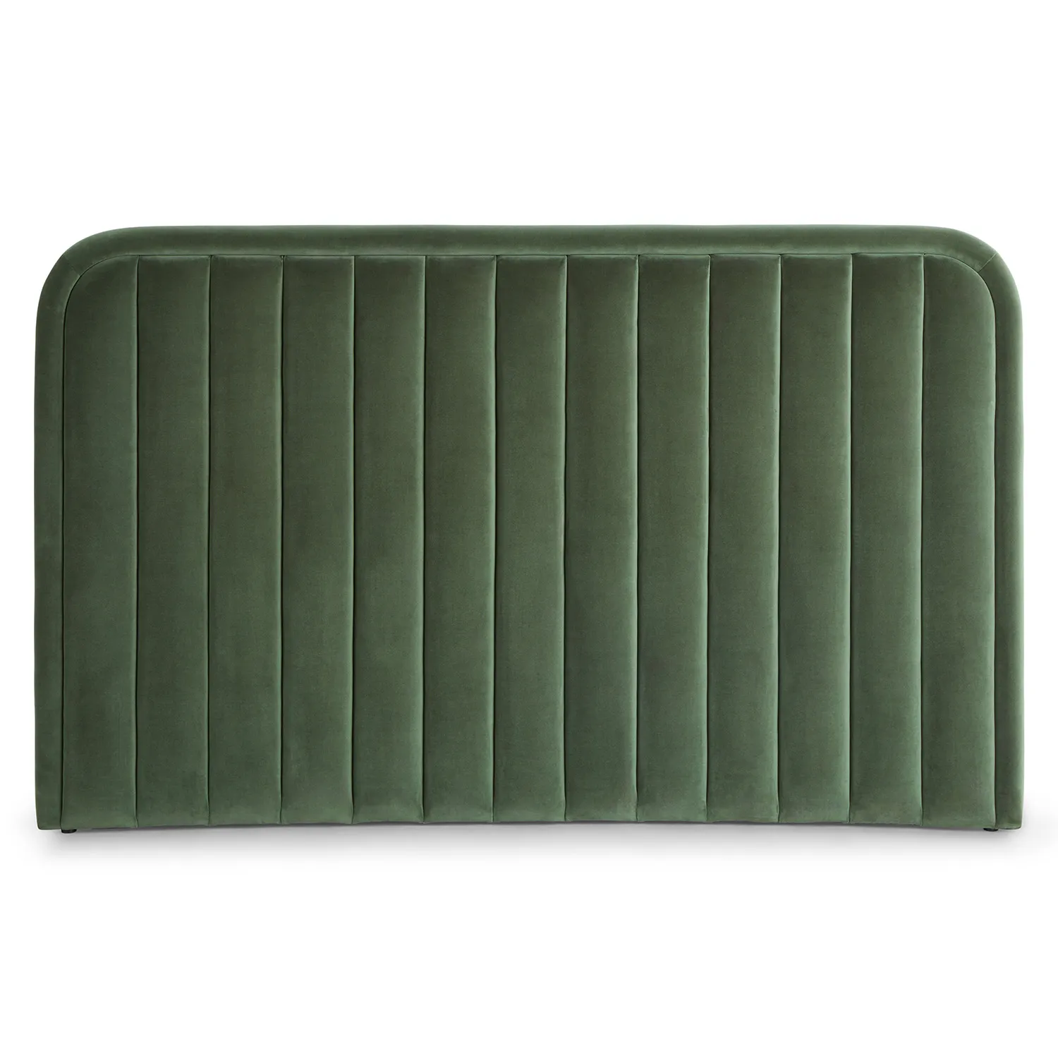 Rolph Queen Velvet Headboard - Plush Pacific Green - Image 5