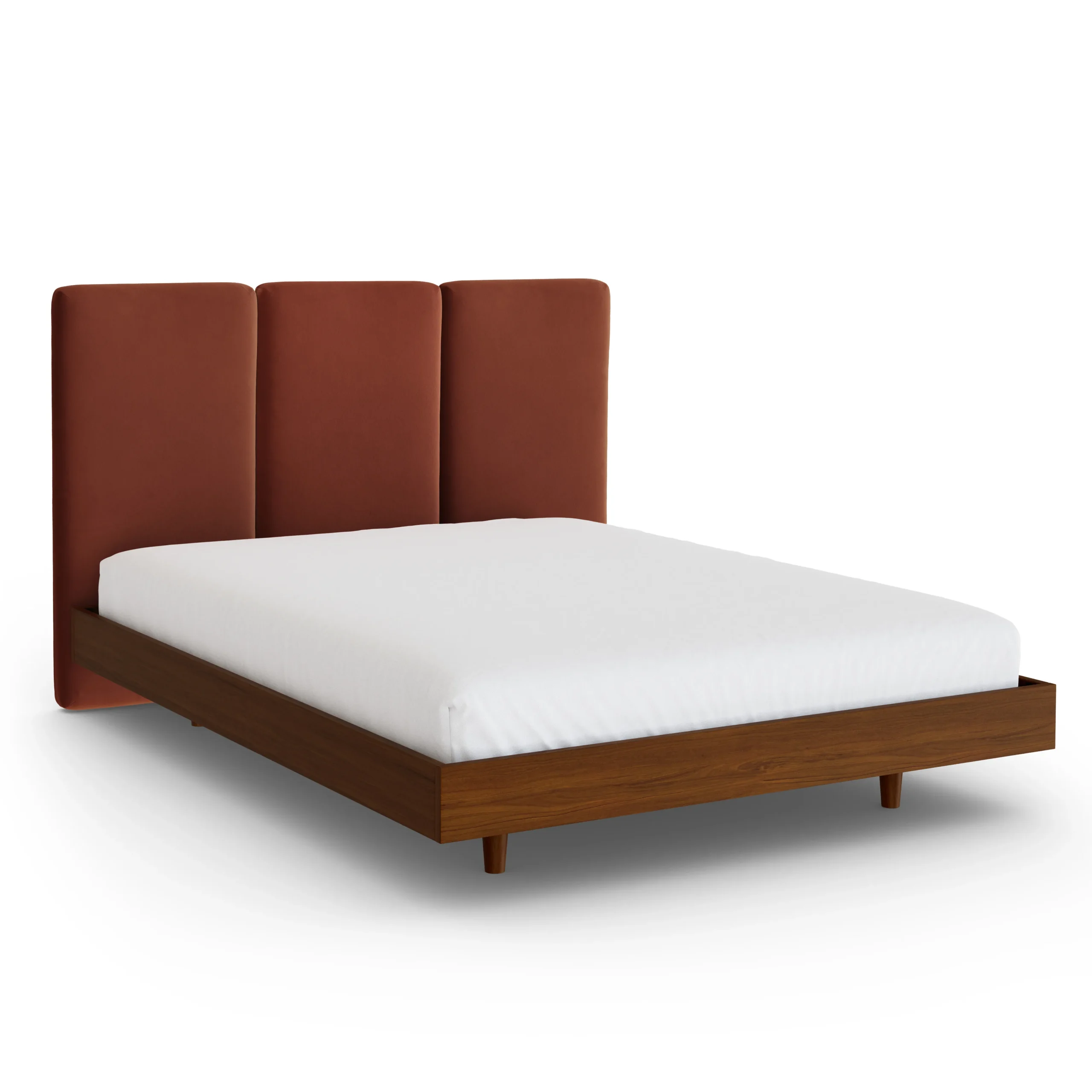 Noel Queen Velvet Headboard - Hale Rust - Image 5