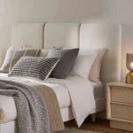 Noel Queen Headboard - Lunaria White Bouclé