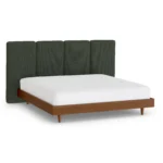 Noel King Headboard - Green Wool Bouclé