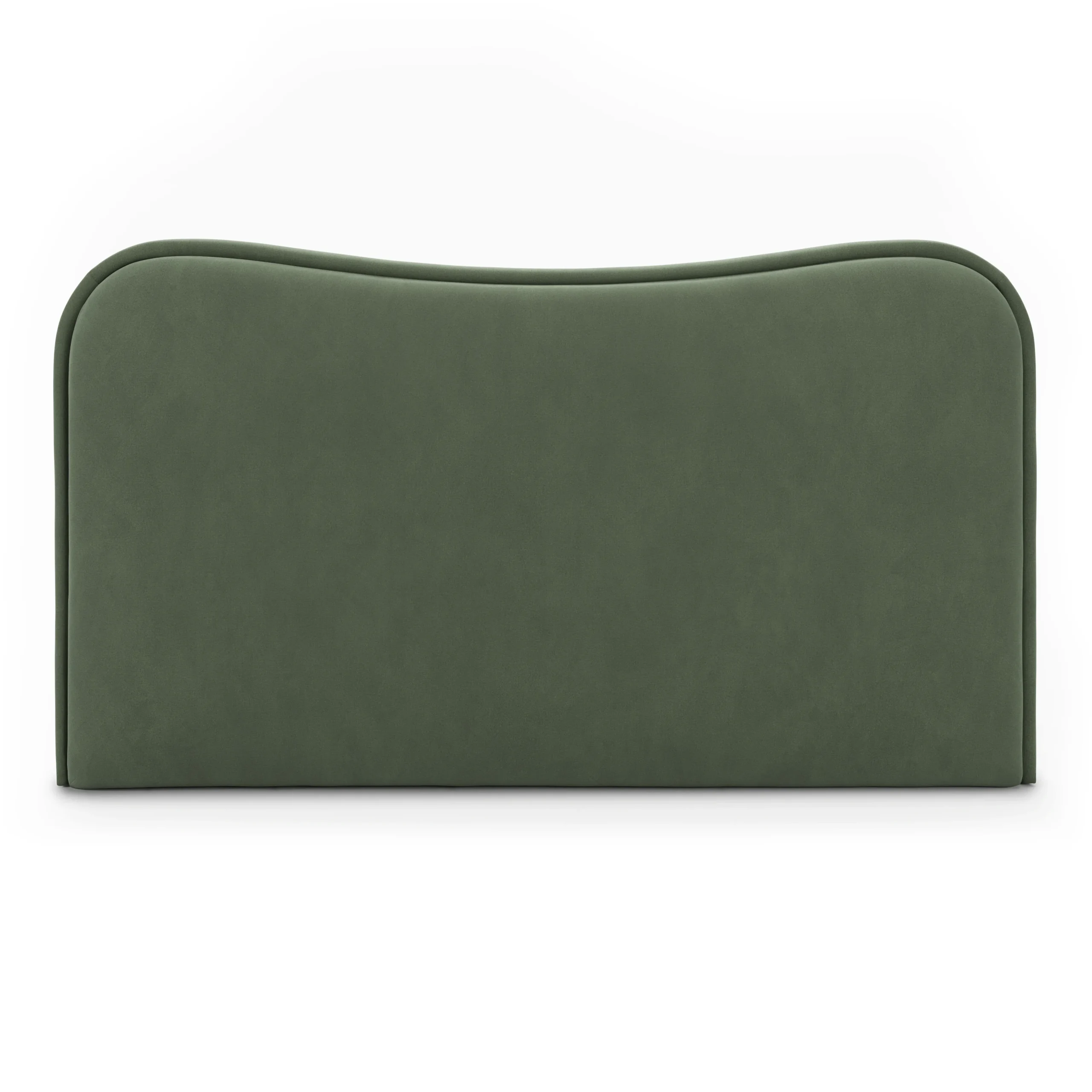 Makoa King Velvet Headboard - Plush Pacific Green - Image 6