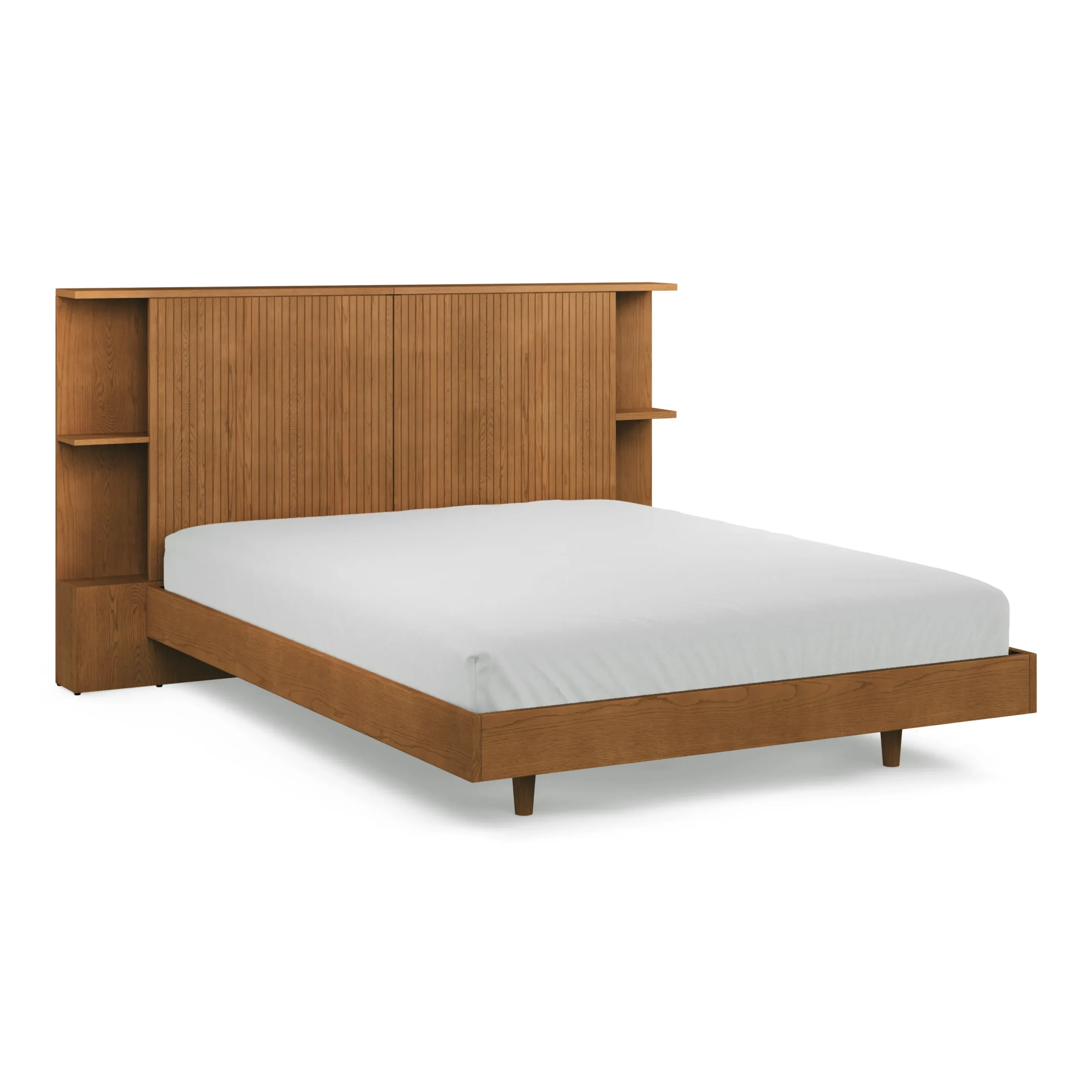 Kouva Queen Storage Headboard - Smoked Oak - Image 5