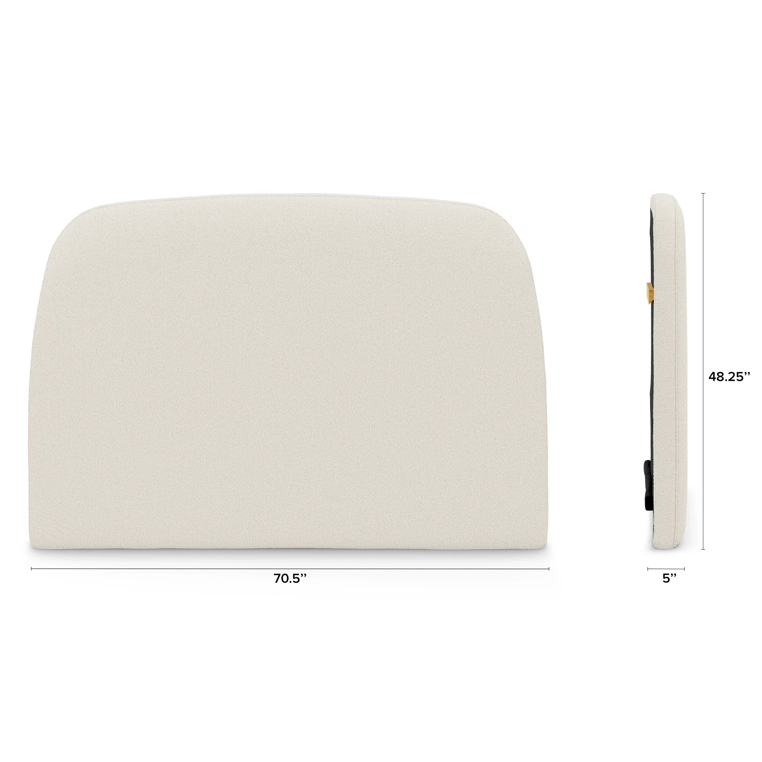 Kaleo Queen Headboard - Ivory Wool Bouclé - Image 5