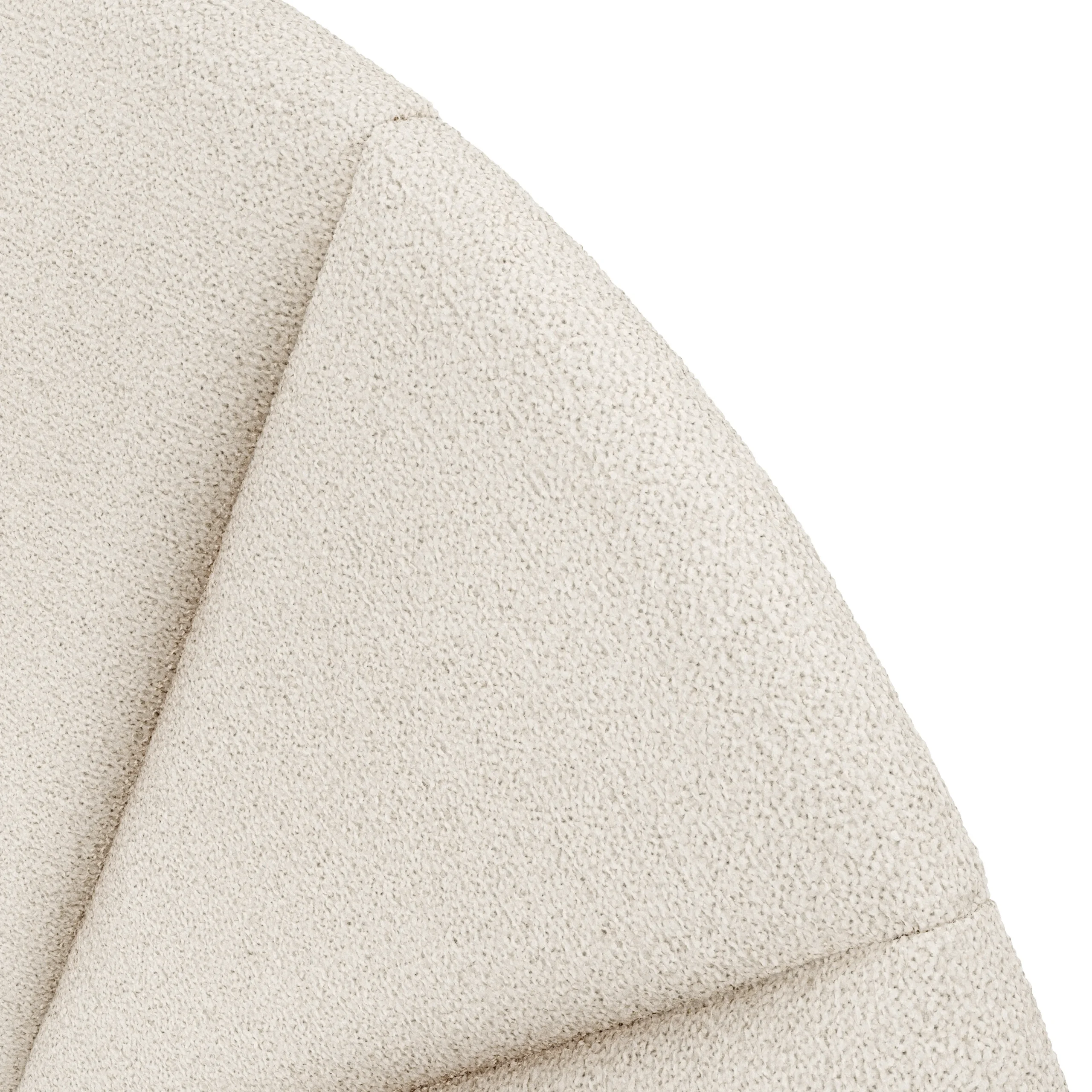 Almelo Twin Headboard - Ivory Wool Bouclé - Image 5
