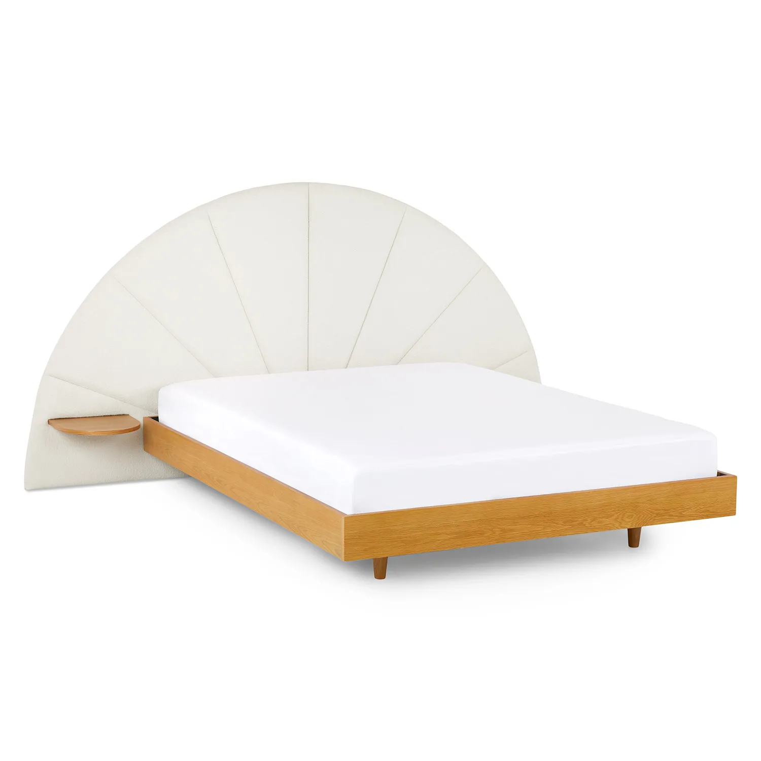 Almelo Queen Headboard - Ivory Wool Bouclé - Image 5