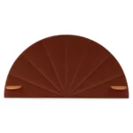 Almelo King Velvet Headboard - Hale Rust
