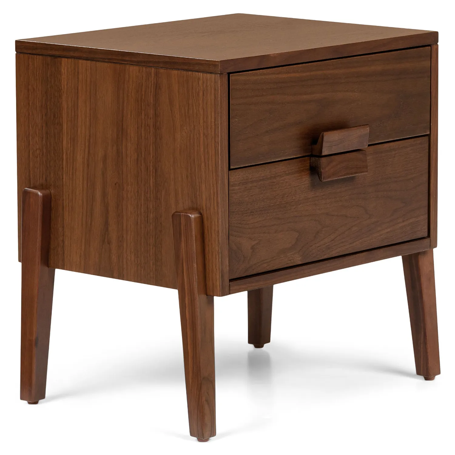 Vireo 2-Drawer Nightstand - Walnut - Image 5