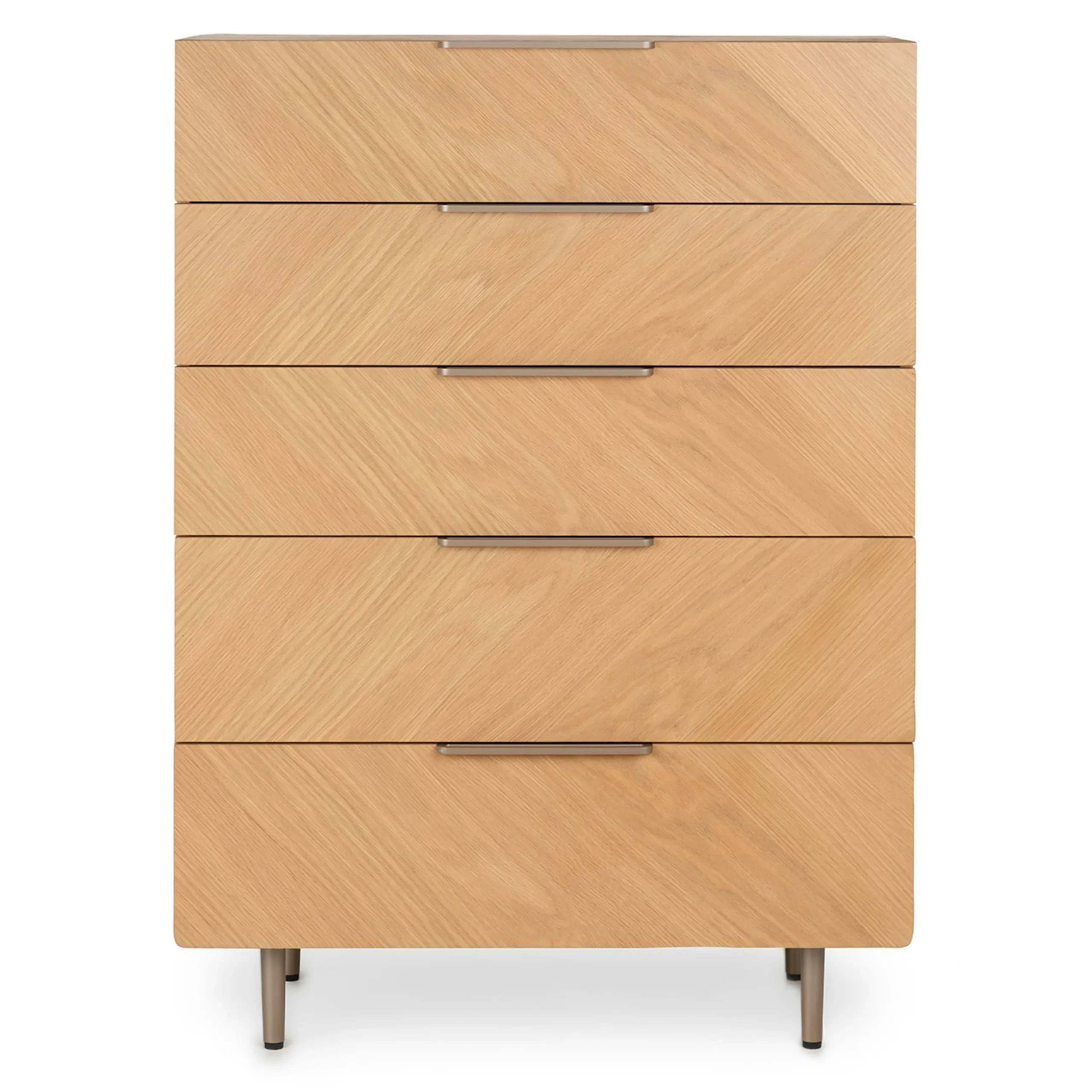 Nera 5-Drawer Chest - Oak - Image 5