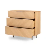 Nera 3-Drawer Chest - Oak