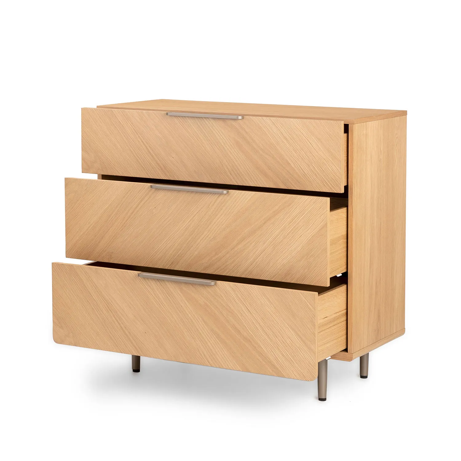 Nera 3-Drawer Chest - Oak - Image 5