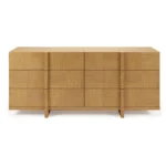 Ayra 6-Drawer Double Dresser - Natural Oak