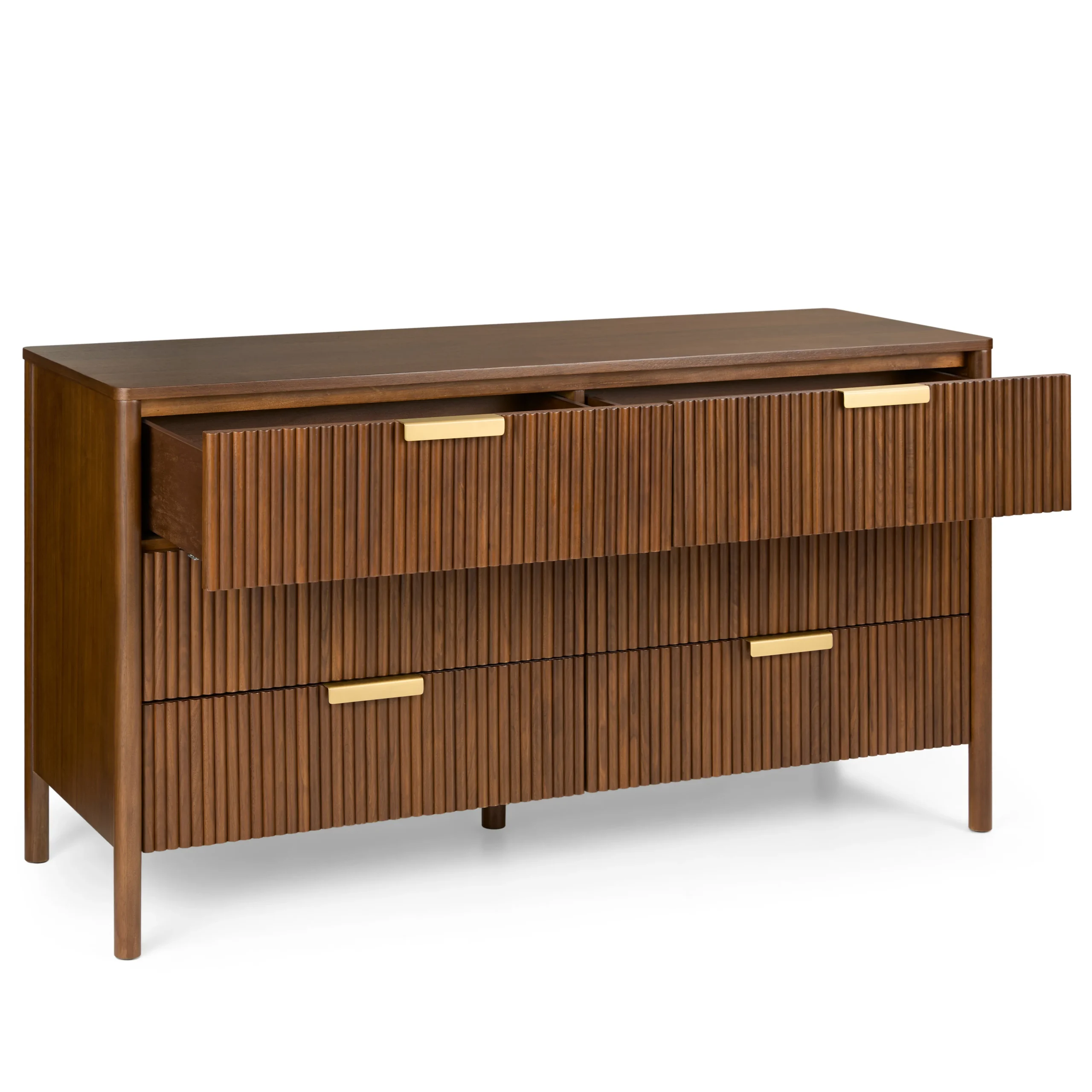 Liv 6-Drawer Double Dresser - Walnut - Image 5