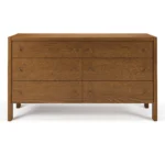 Cassie 6-Drawer Double Dresser - Smoked Oak