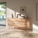 Lenia 6-Drawer Double Dresser - White Oak