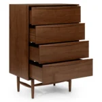 Lenia 4-Drawer Chest - Walnut