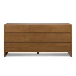 Leif 9-Drawer Triple Dresser - Smoked Oak