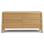 Dalsa 6-Drawer Double Dresser - Natural Oak