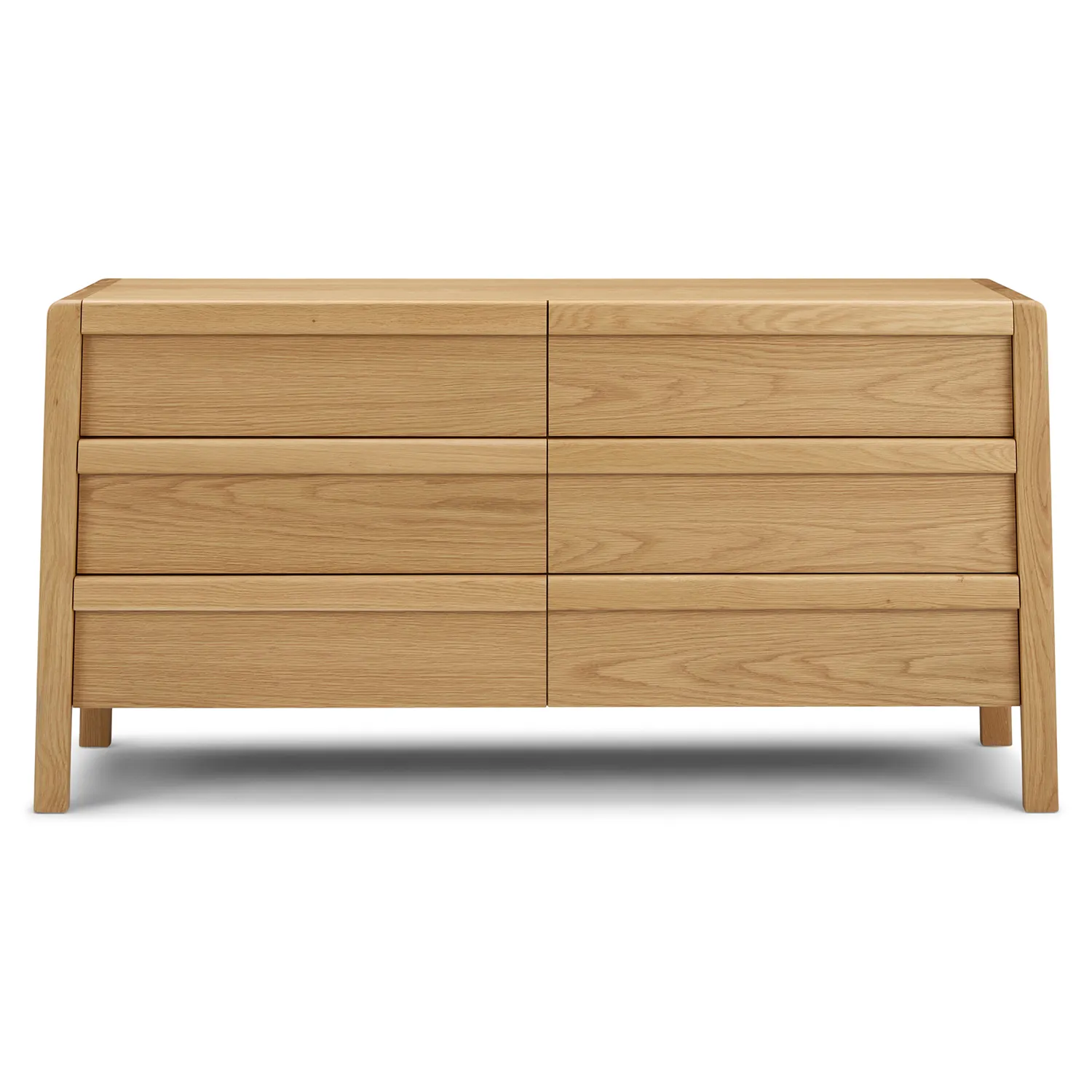 Dalsa 6-Drawer Double Dresser - Natural Oak - Image 5