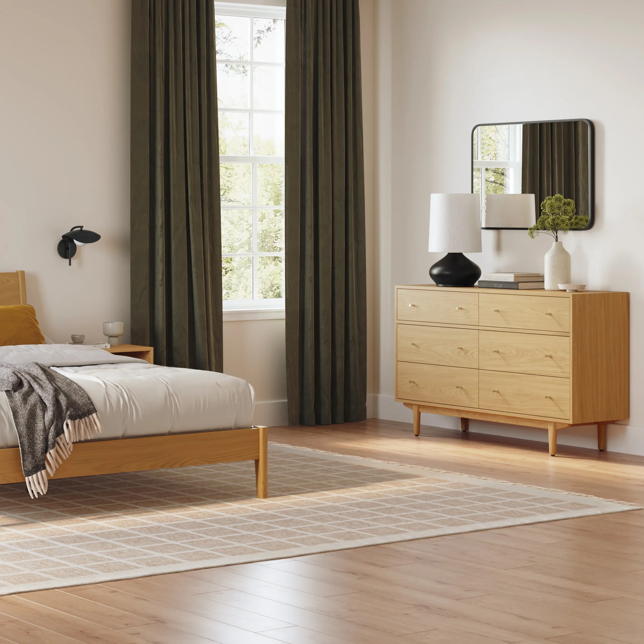 Cooper 6-Drawer Double Dresser - Natural Oak - Image 5