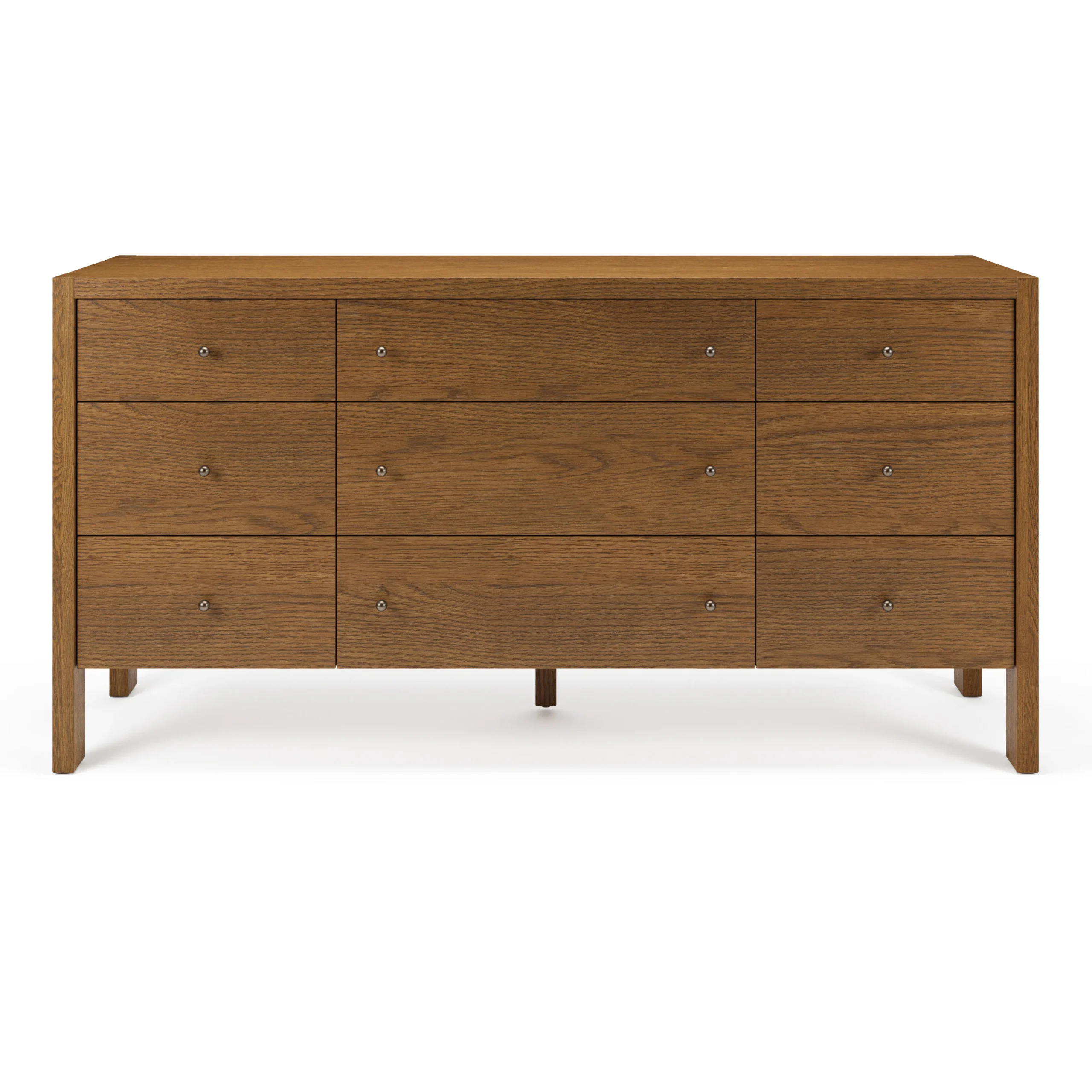 Cassie 9-Drawer Triple Dresser - Smoked Oak - Image 5