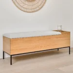 Thari 53_ Bench - Oak and Everest Gray