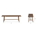 Seno 55_ Bench - Walnut