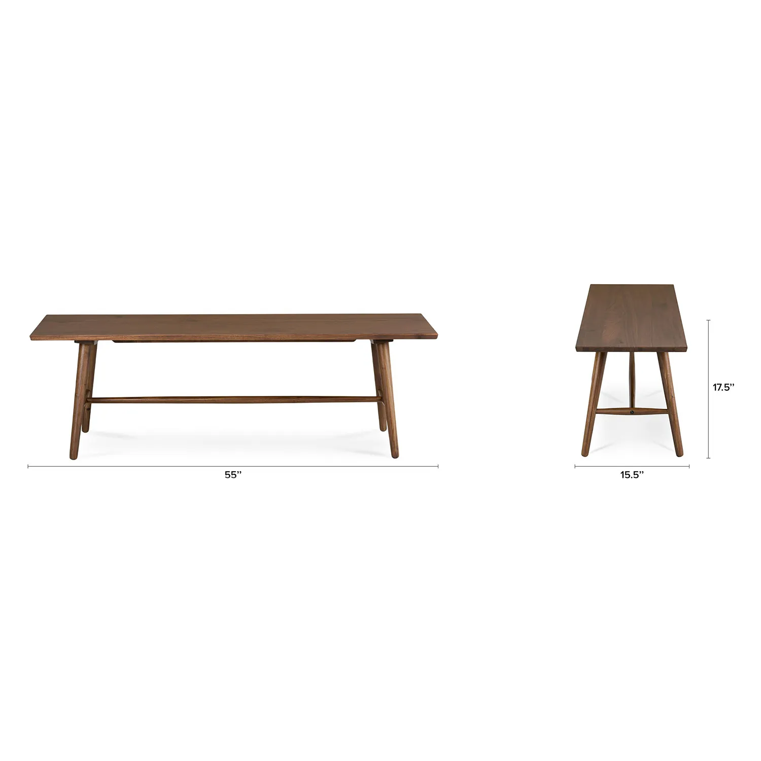 Seno 55_ Bench - Walnut - Image 5