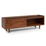 Nederin 55.5_ Bench - Walnut and Pebble Gray