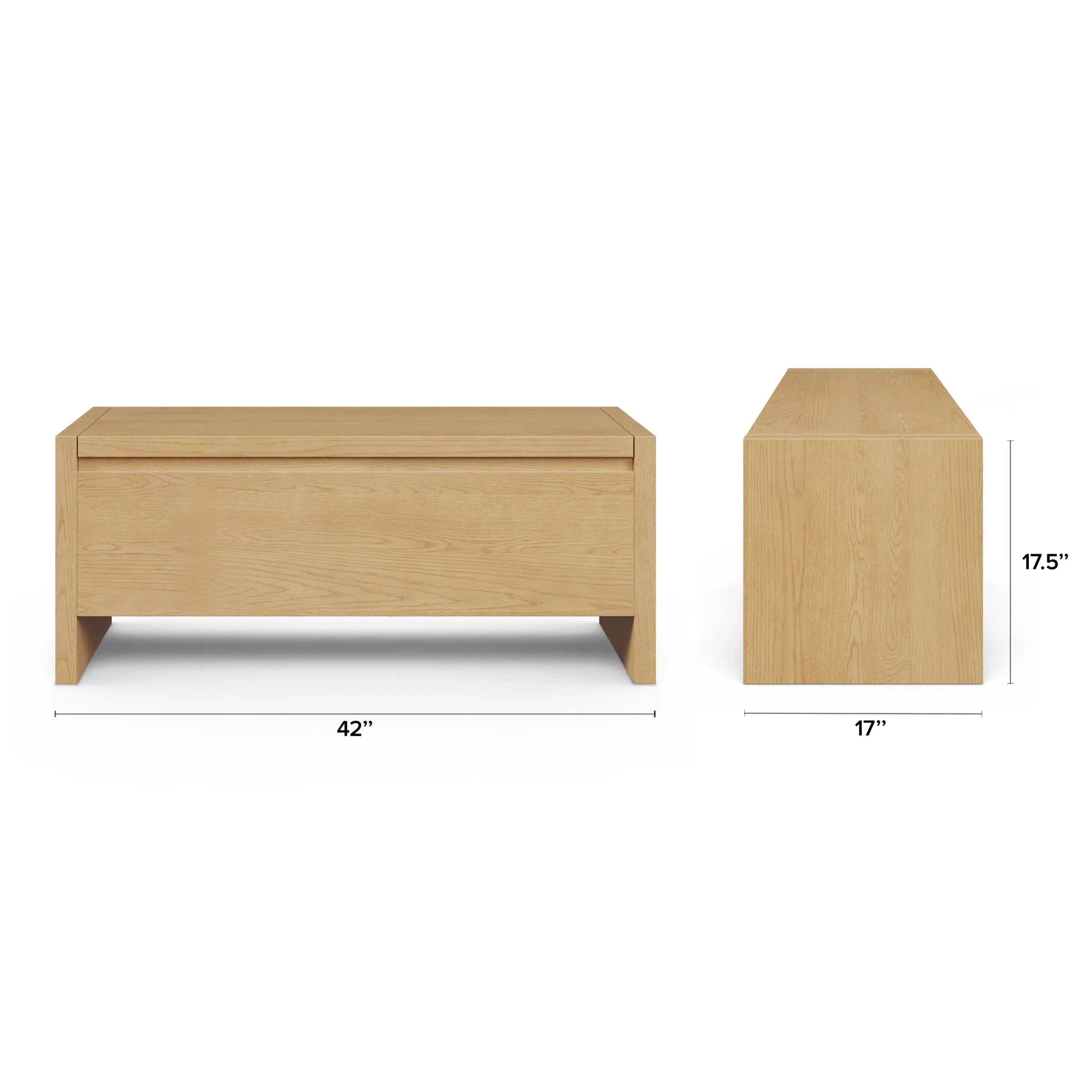 Leif 42_ Storage Bench - White Oak - Image 5