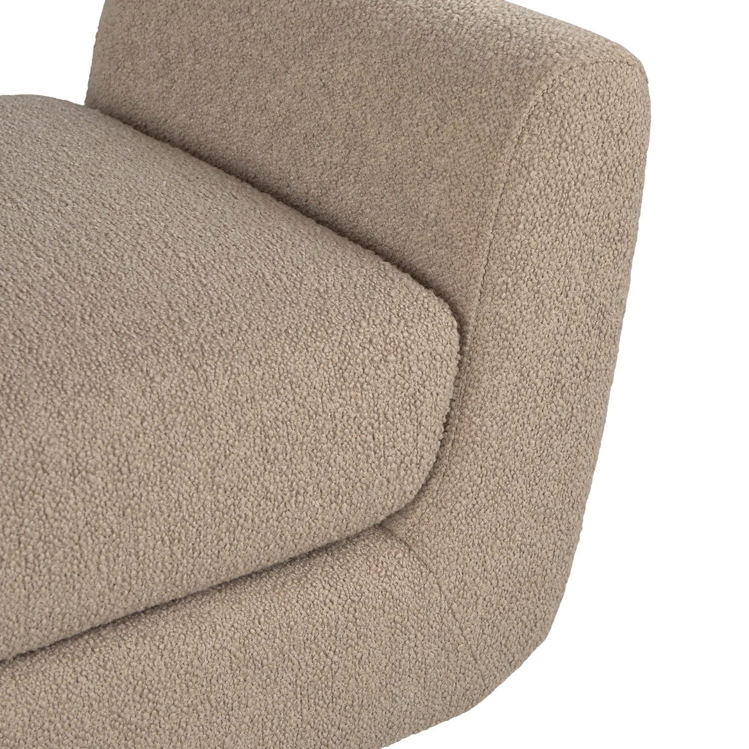 Gabriola 60_ Bench - Sandstone Wool Bouclé - Image 6