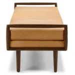 Ansa 54_ Leather Bench - Charme Tan