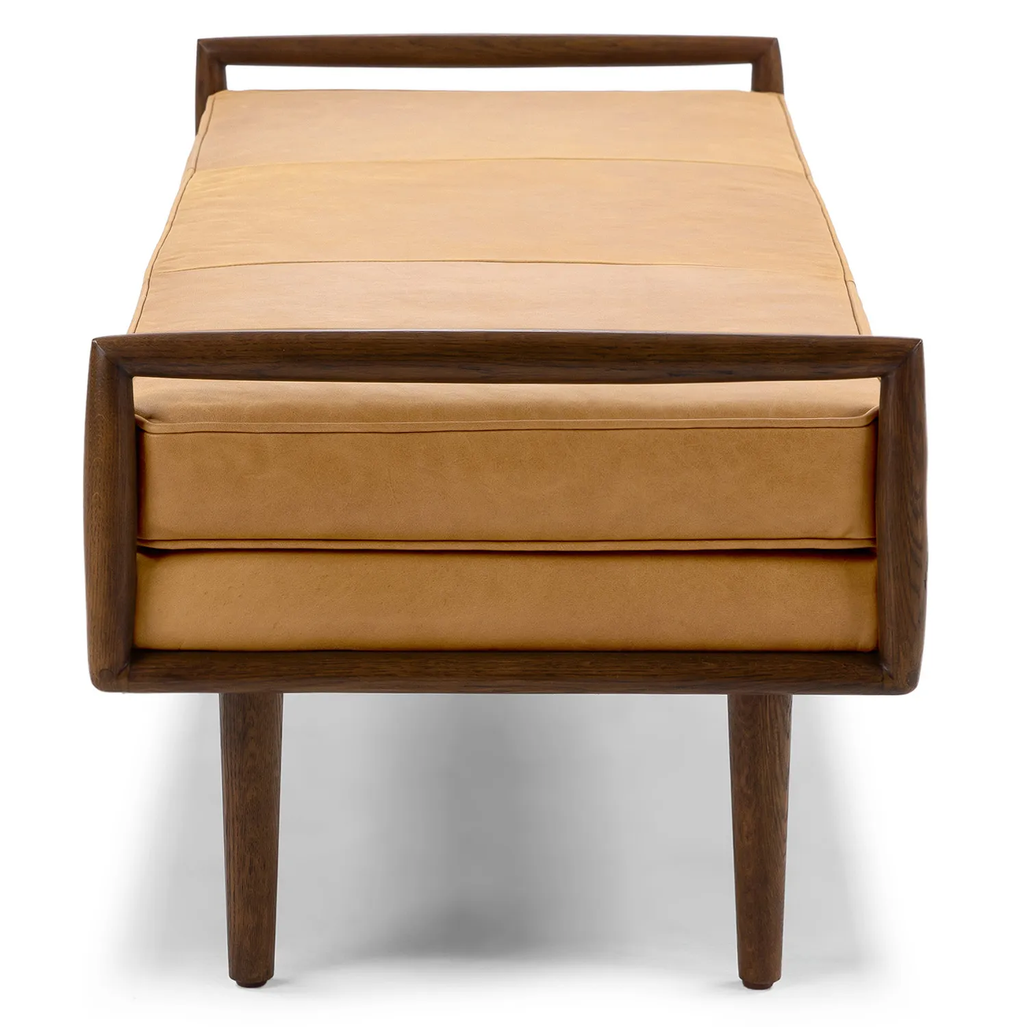 Ansa 54_ Leather Bench - Charme Tan - Image 6