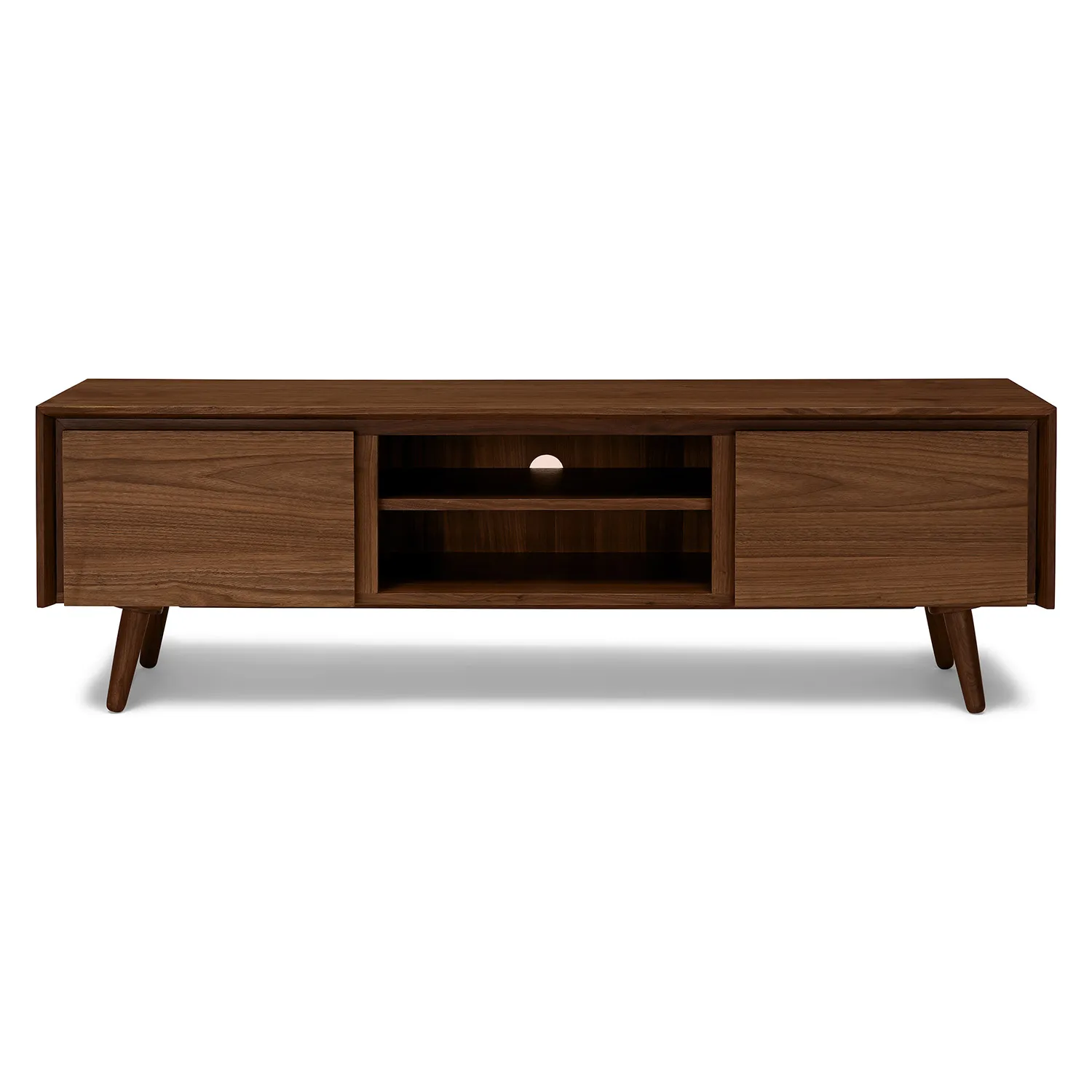 Seno 63_ Low Media Unit - Walnut - Image 3