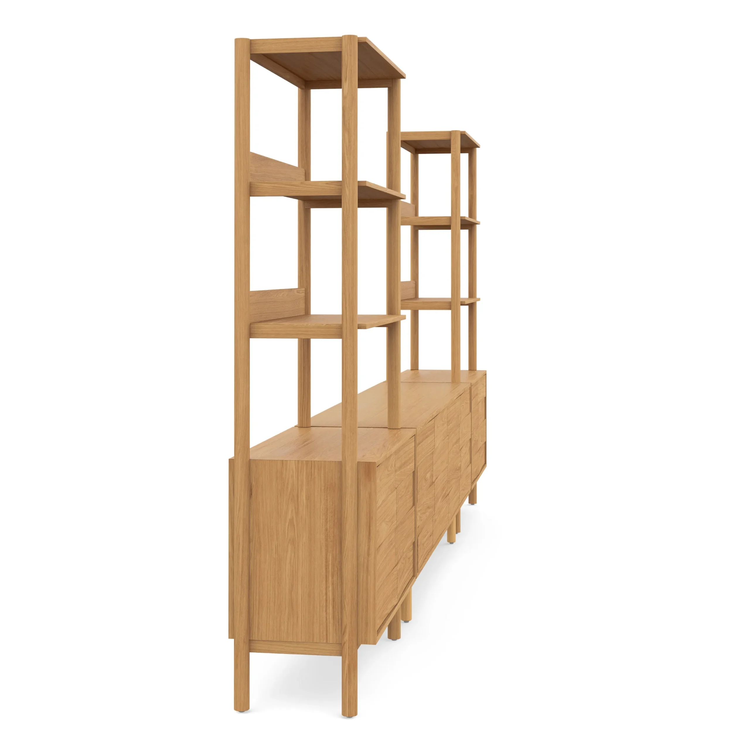 Merto 138_ Media Storage Set - Natural Oak - Image 5