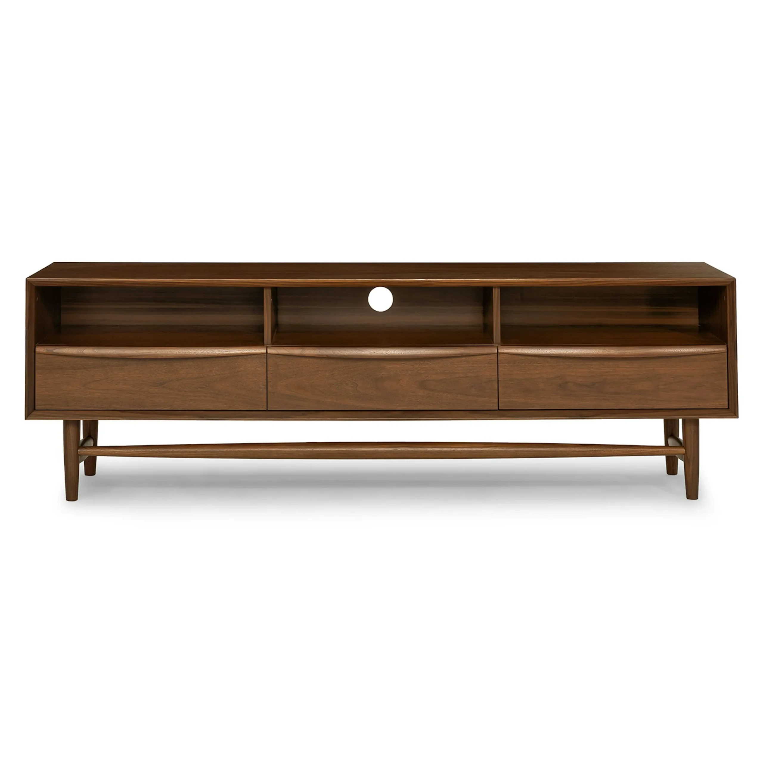 Lenia 63_ Low Media Unit - Walnut - Image 4