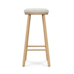 Nurmi Counter Stool - White Oak and Ivory Wool Bouclé